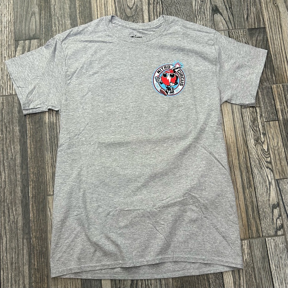 🔥🔥 NITRO CIRCUS Bomb's Away SKATEBOARD Graphic Tee Sz Medium -‎ EUC Worn Once.